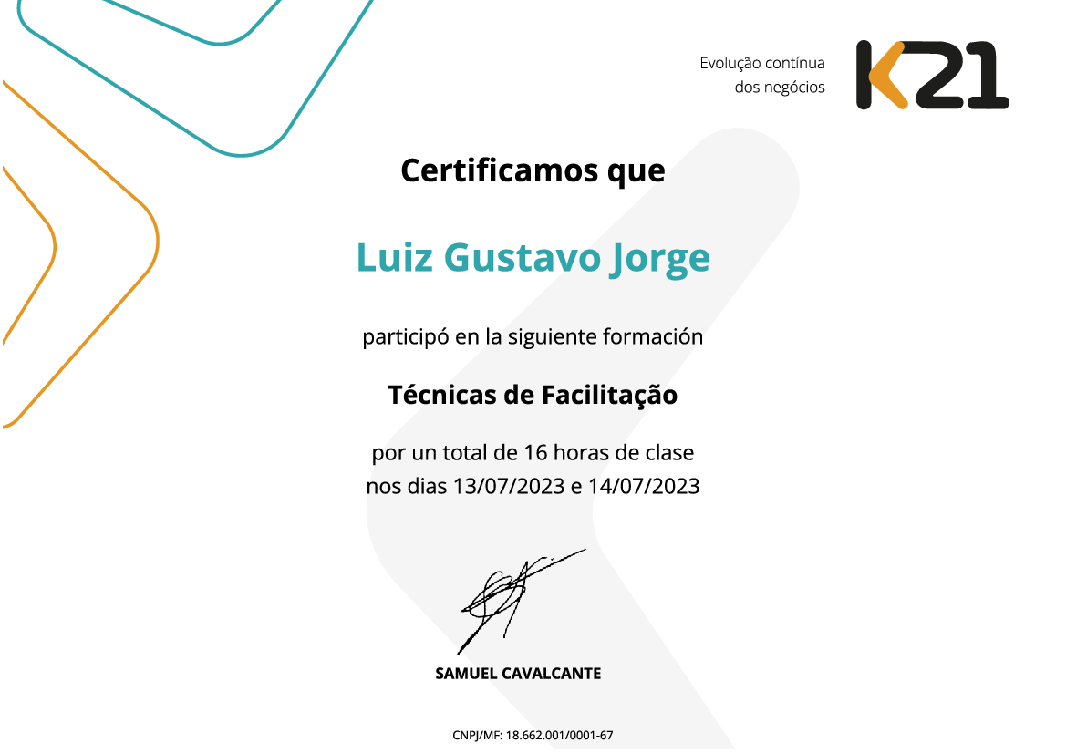 Certificado K21